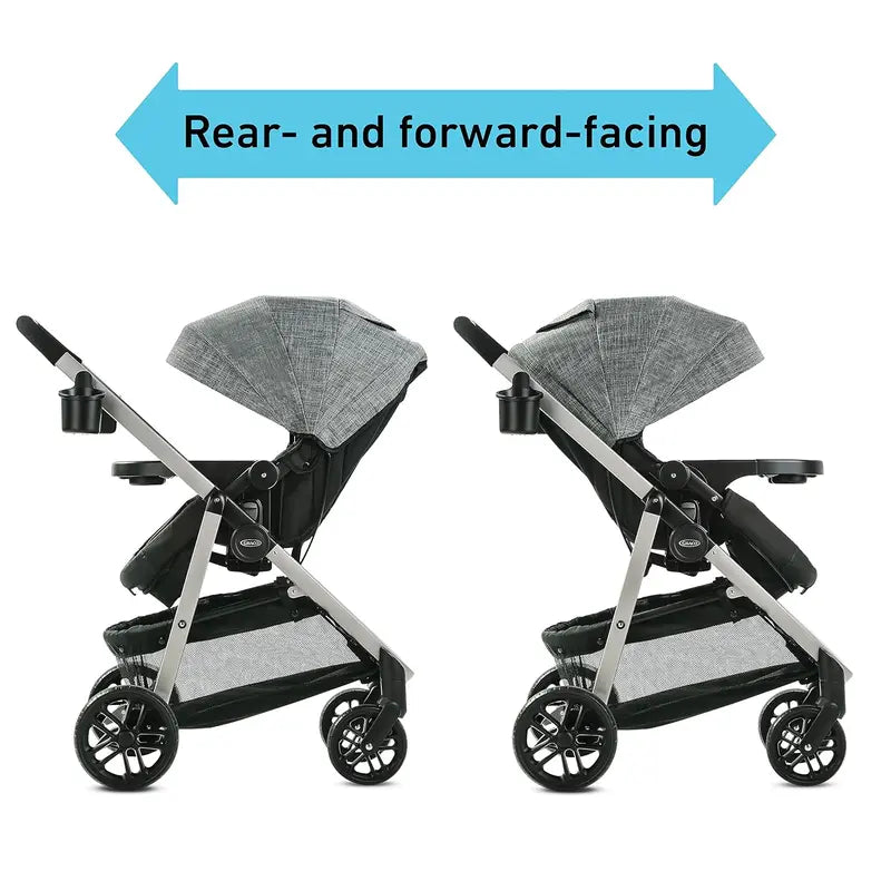 Graco Modes Pramette 3-in-1 Travel System, Stroller & Car Seat Combo, Ellington