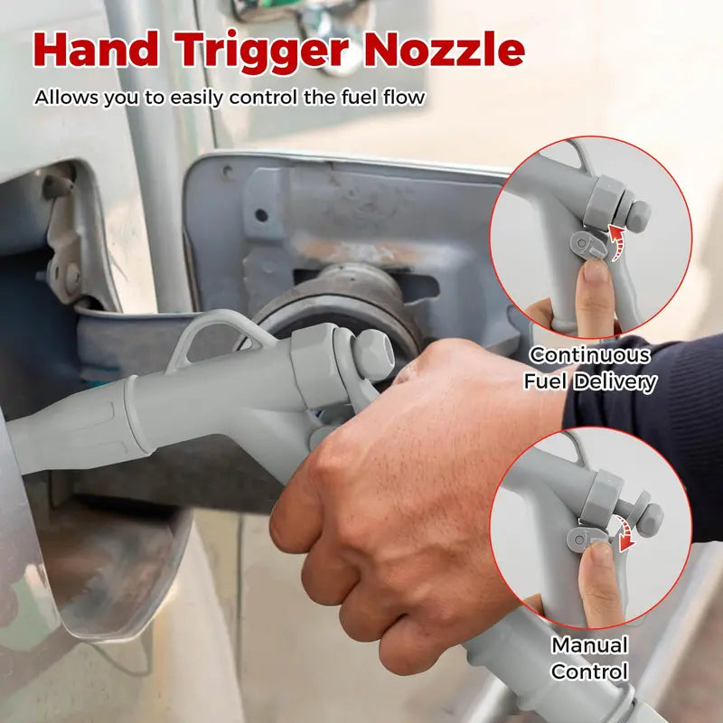 Portable Battery-Powered Fuel Transfer Pump – Adjustable Flow Rate & Nozzle