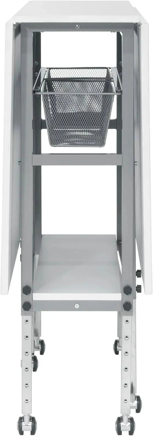 Sew Ready Hobby Cutting Table – 58.75″ × 36.5″, White/Silver Finish