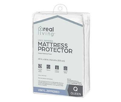 Real Living - King Vinyl Zippered Mattress Protector