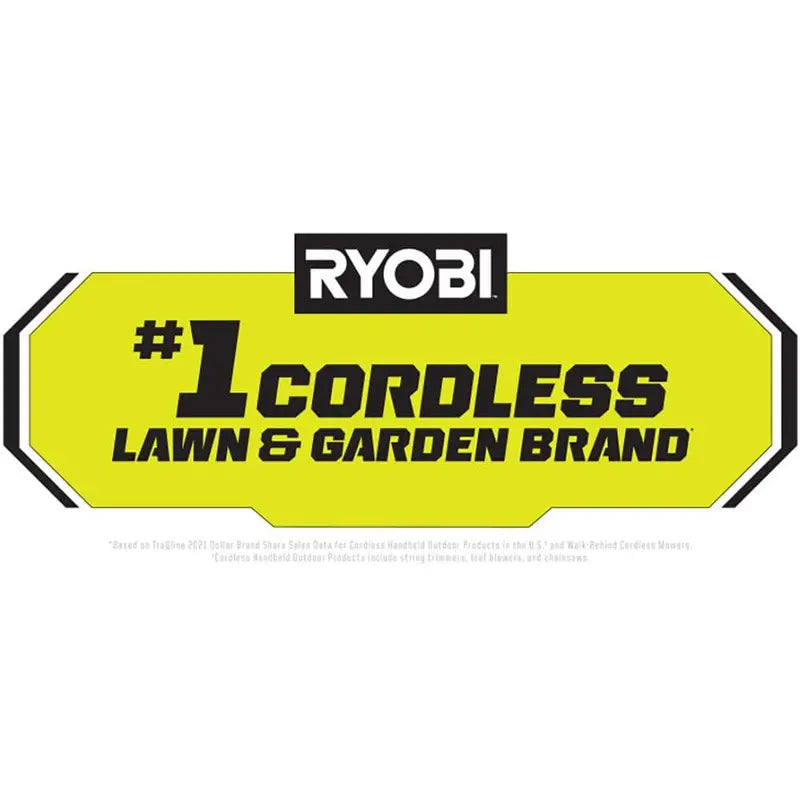 RYOBI ONE+ 18V Cordless String Trimmer/Edger and Blower/Sweeper Combo Kit with 2.0 Ah Battery and Charger P2036