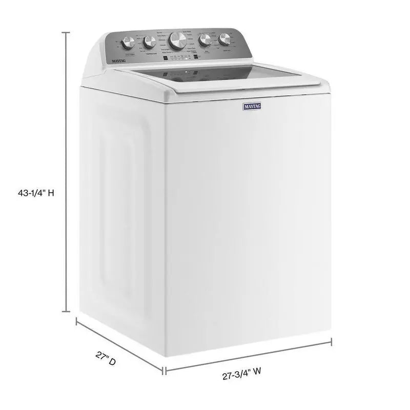 Maytag 4.8 Cu. Ft. Top-Load Washer with Extra Power Boost – White Model MVW5430MW (2025 Release)