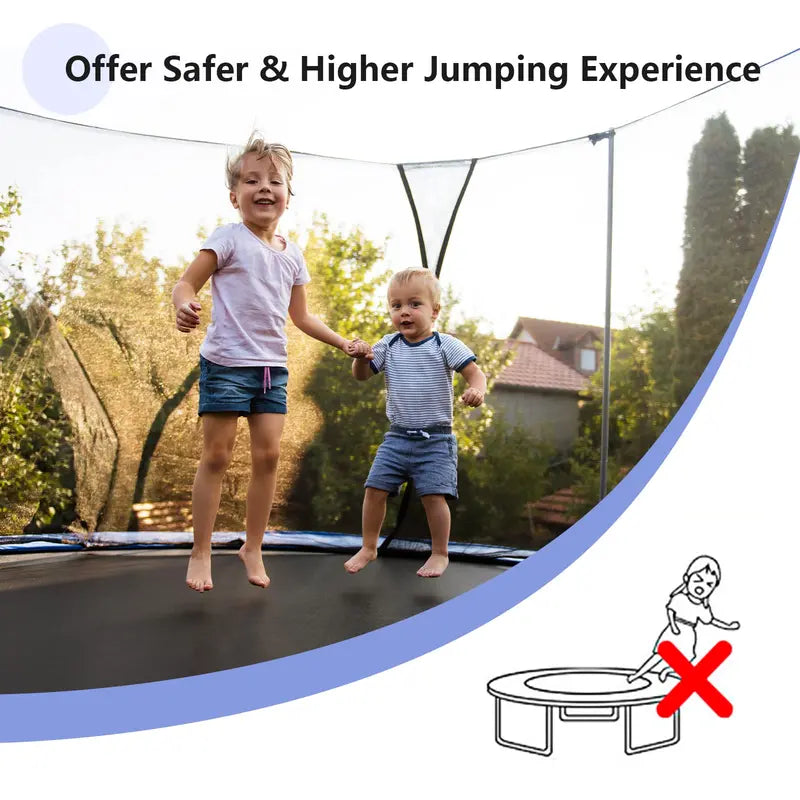 Weatherproof Replacement Trampoline Net for 8–16FT Round Models