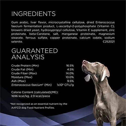 Purina Pro Plan FortiFlora Chewable Dog Probiotic Tablets – 90 ct. Canister