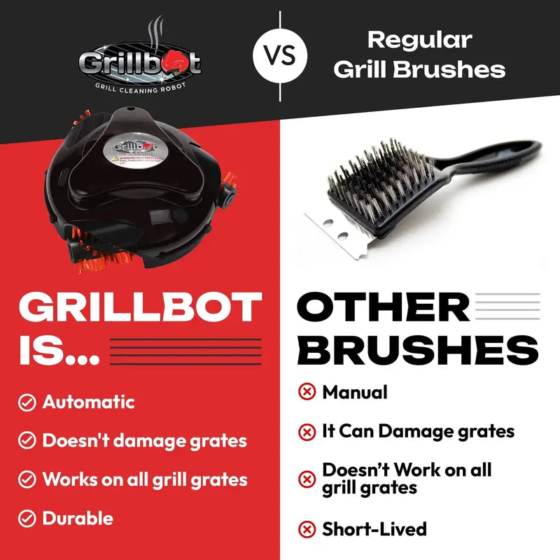 Grillbot Automatic Robotic Grill Cleaner for Effortless Maintenance