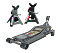 Pittsburg 3-Ton Low-Profile Floor Jack + Dual Jack Stands – Rapid Pump Quick-Lift System