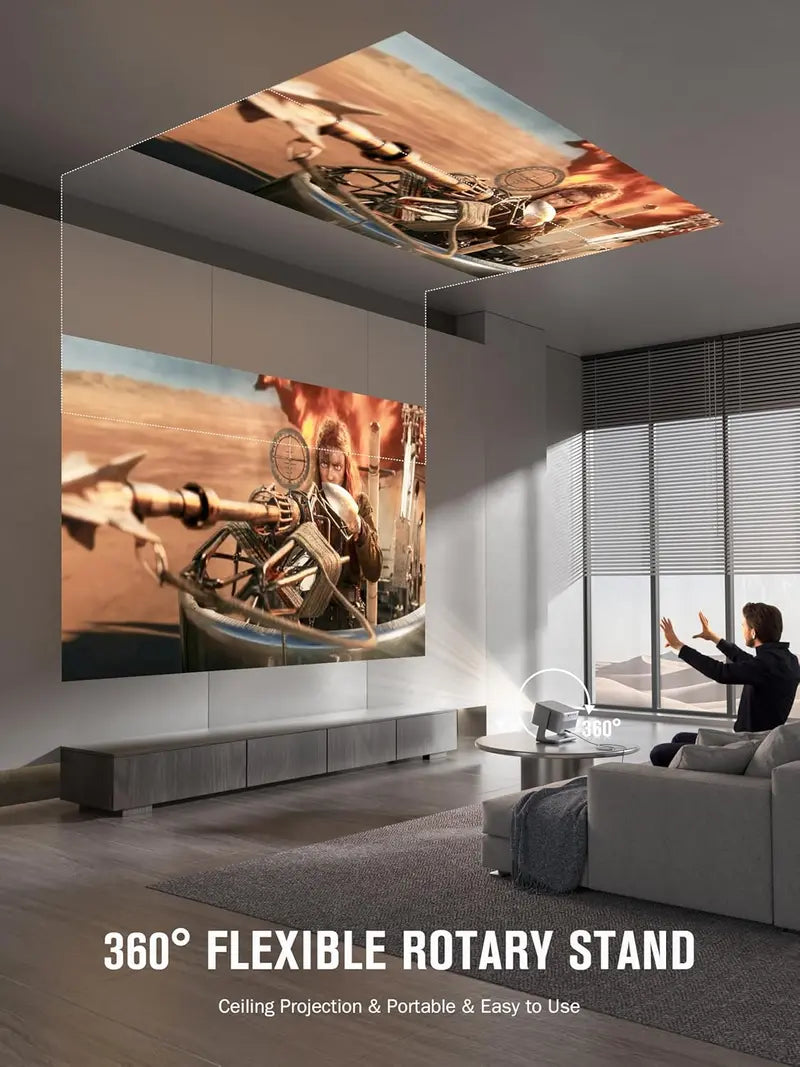 VISSPL 4K Smart Projector: Dolby Audio, Auto Focus, and Seamless WiFi/Bluetooth Integration