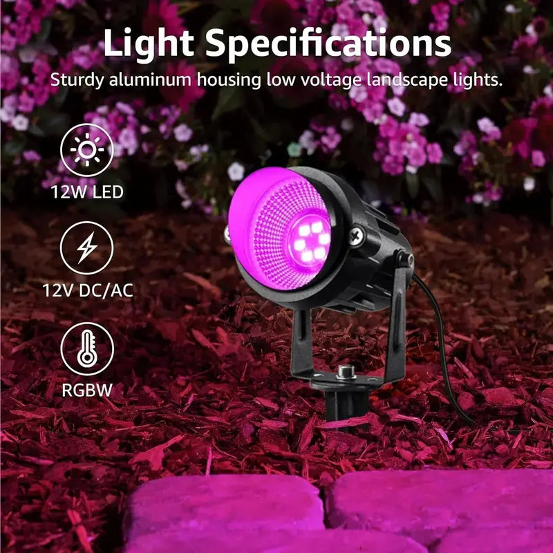 Waterproof Color-Changing LED Landscape Lighting Kit – Smart Outdoor Accent Lights
