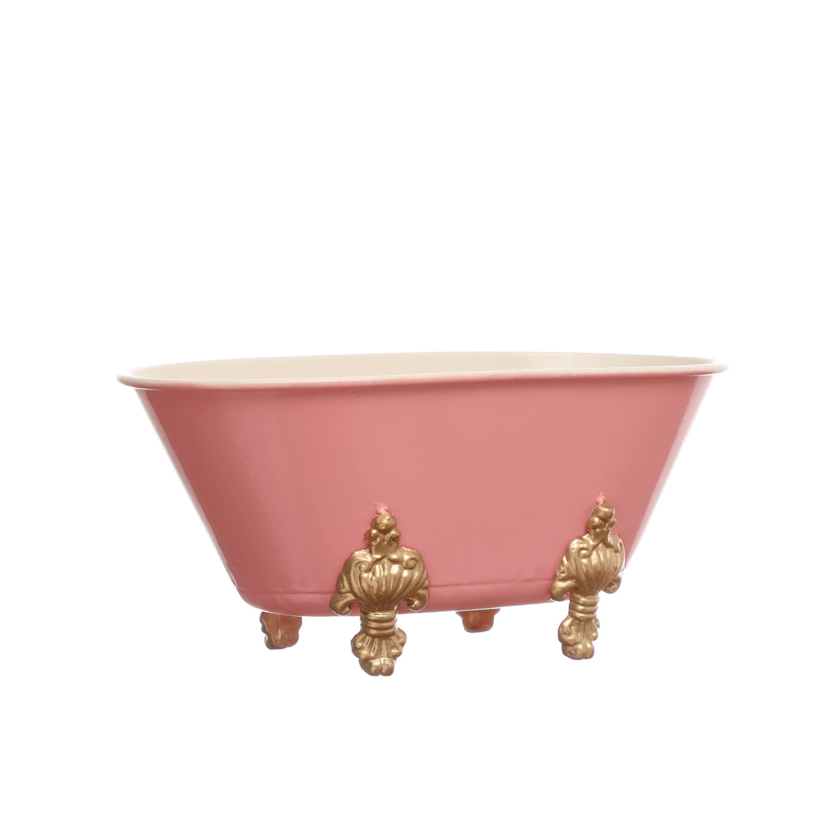 12 inch Pink Metal Bathtub Accent by Ashland-Spring Dcor, Size: 12�� x 6.5�� x 5.37��