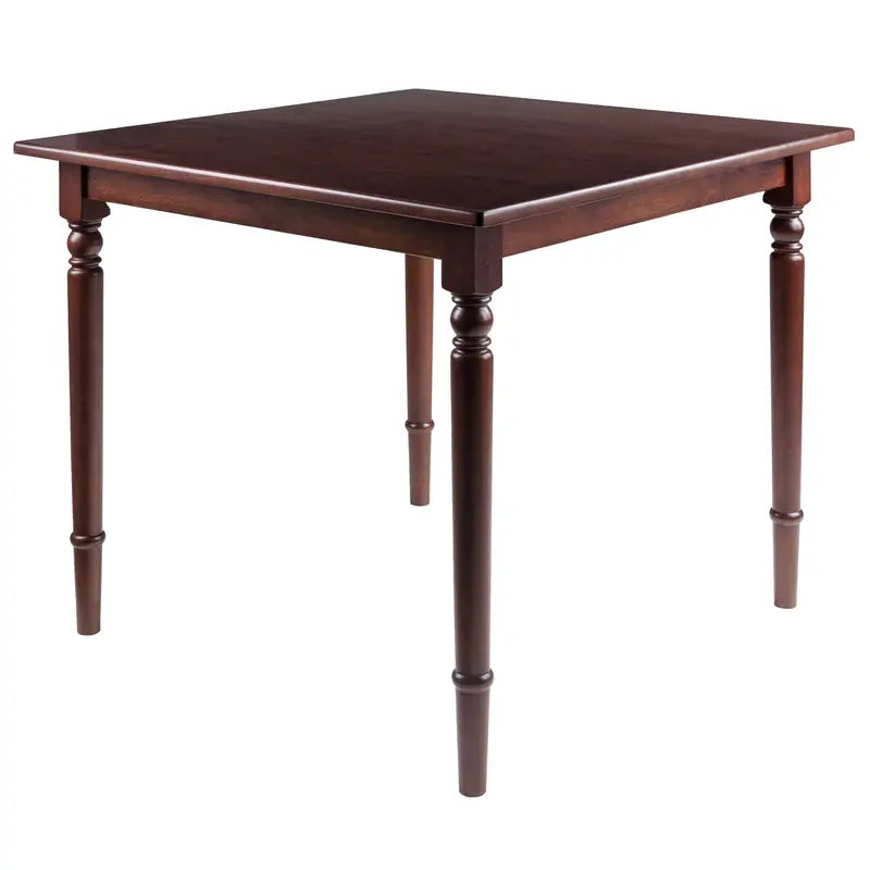 Winsome Wood Mornay Square Dining Table, Walnut Finish