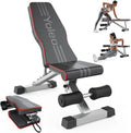 Yoleo Adjustable Folding Weight Bench for Home Gym Strength Training & Full-Body Workouts