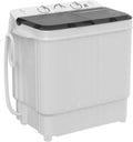 Portable Washing Machine – Twin Tub 17.6lbs, 11lbs Washer & 6.6lbs Spinner with Drain Pump for Apartments, Dorms, RVs
