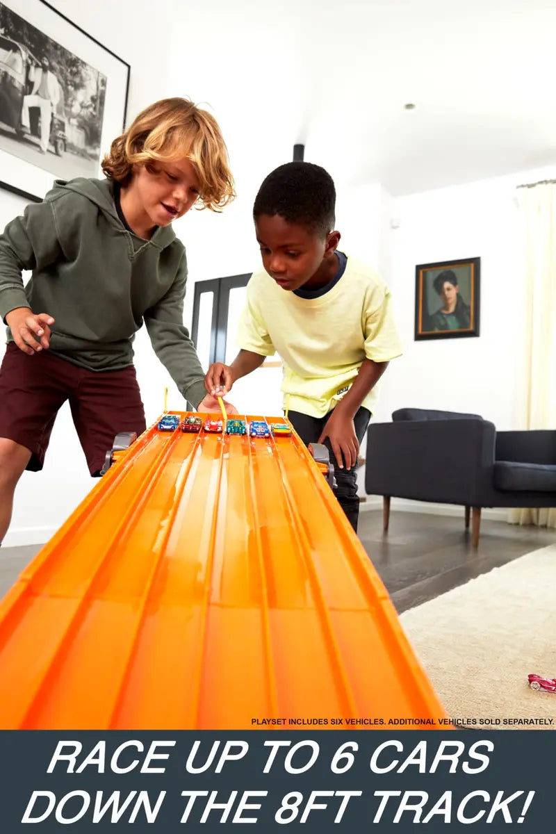 Hot Wheels Super 6-Lane Interactive Raceway Track Set