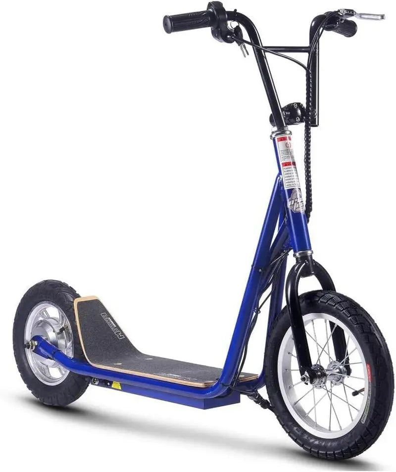 Groove-350 Electric Scooter, 36V 350W, Big Wheel, Lithium Battery, Blue