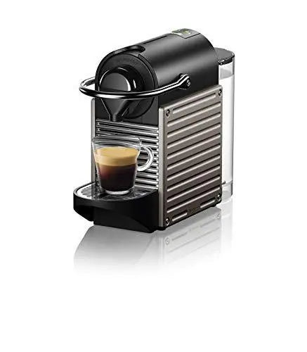 Nespresso Pixie Espresso Machine by Breville – Compact Titanium-Finish Coffee Maker