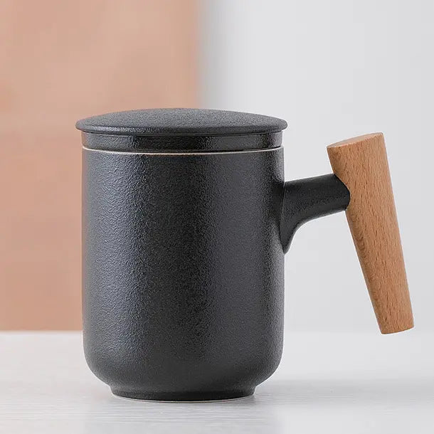 Zonema Sora Frosted 350ml Ceramic Mug – Soft-Touch Minimalist Design