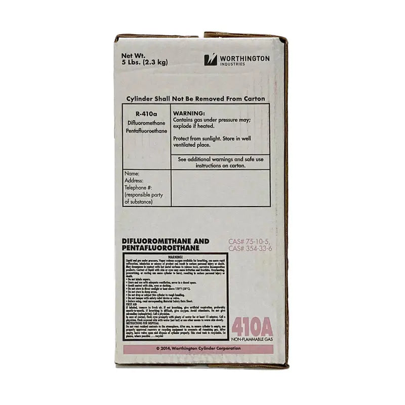 R-410A Refrigerant – 5-Pound Cylinder for HVAC Systems