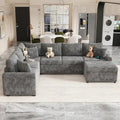 Modular Sectional Sofa Bed – Pull-Out Sleeper Convertible with Comfortable Mattress Support