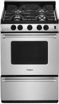 Whirlpool ADA 24 Stainless Steel Freestanding Gas Range With Sealed Burners