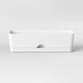 16"x5" Indoor/Outdoor Rectangular Self-Watering Window Box White - Room Essentials