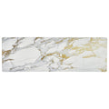Sohome Cozy Living Modern Marble Runner Anti-Fatigue Kitchen Mat, Gold/White, 17.5"x55"