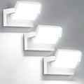 Weatherproof Outdoor Wall Light – 40W Modern Adjustable Exterior Fixture, 6000K Cool White