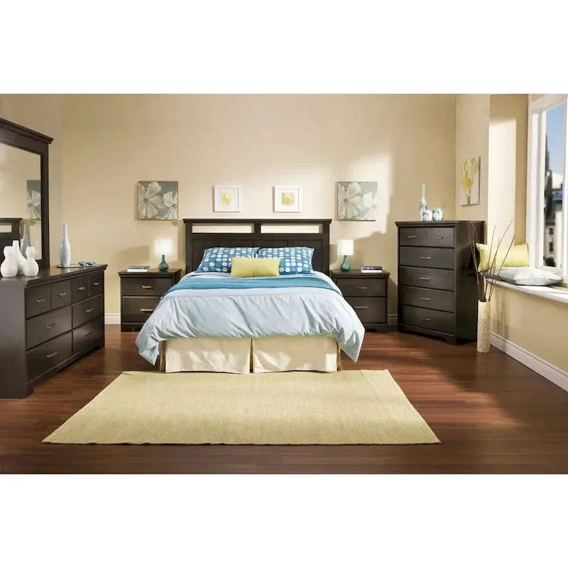 Versa Country Cottage Double Dresser – 6-Drawer Rustic Bedroom Storage Solution