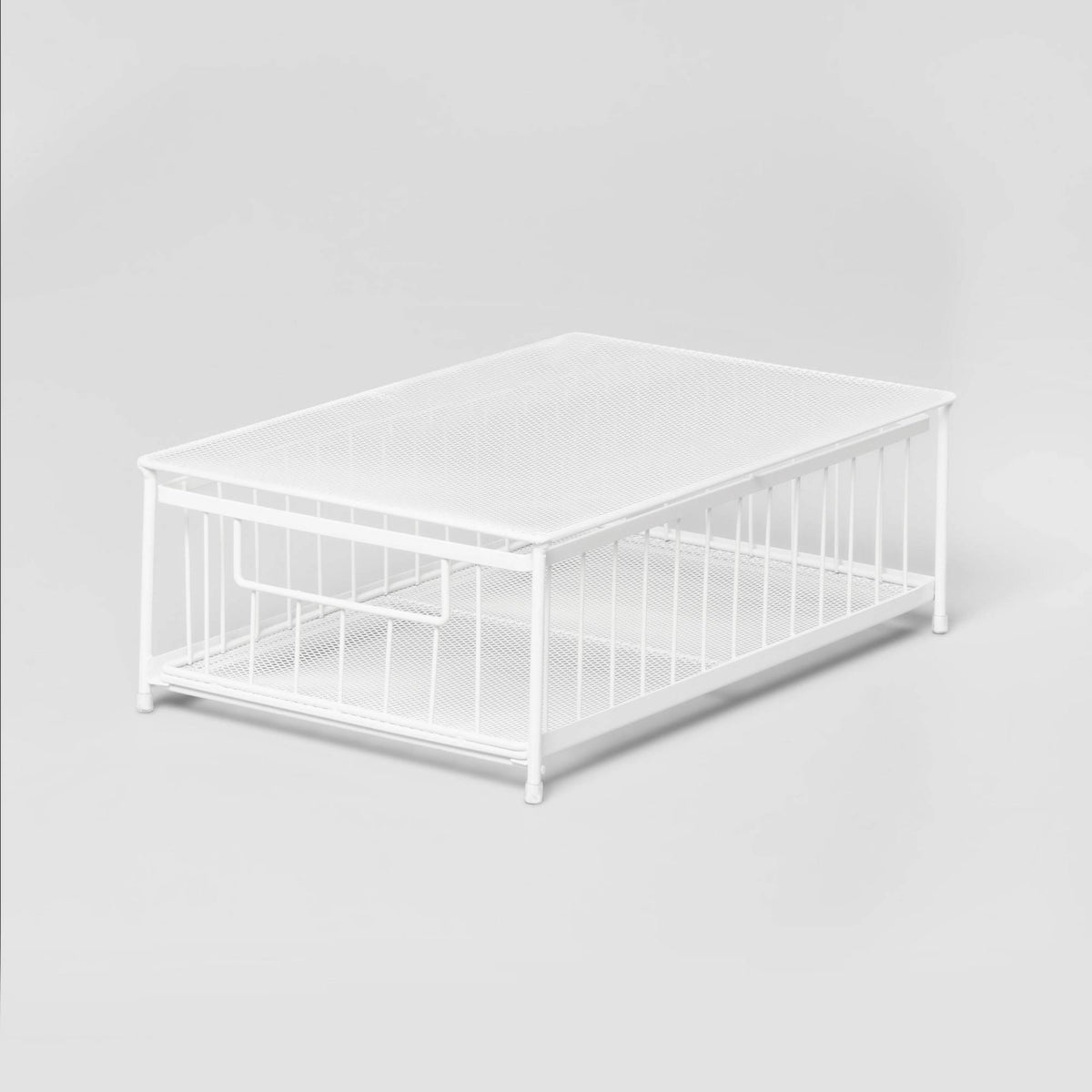 Small Stackable Slide Out Drawer White - Brightroom