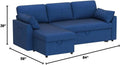 VanAcc 2-in-1 Sofa Bed – Pull-Out Sleeper with Under-Chaise Storage & Modern Design