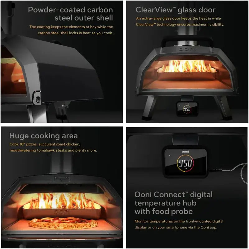 Ooni Karu 12 Multi-Fuel Portable Pizza Oven – Cooks 12-Inch Pizzas in Under a Minute