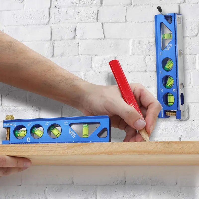 WORKPRO Aluminum Torpedo Level – 6.5-Inch Precision Bubble Level for Contractors
