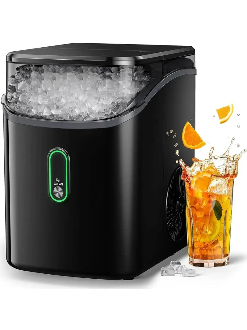 Silonn Countertop Nugget Ice Maker – 33 lbs/Day Pebble Ice, One-Touch Operation, Self-Cleaning Function