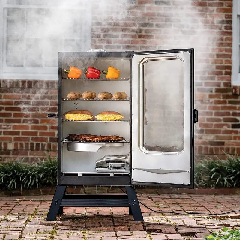 Masterbuilt 40″ Digital Electric Smoker with Window & Legs – Black