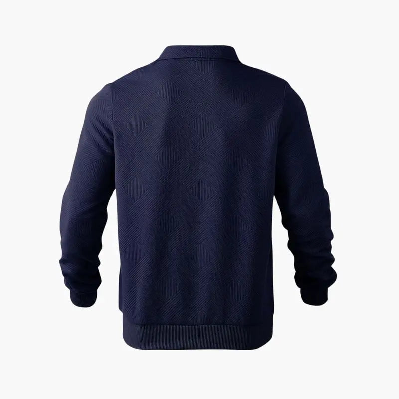 Men's Half-Zip Collar Sweater in Soft Knit Fabric