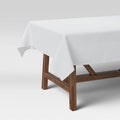104" x 60" Solid Tablecloth White - Threshold