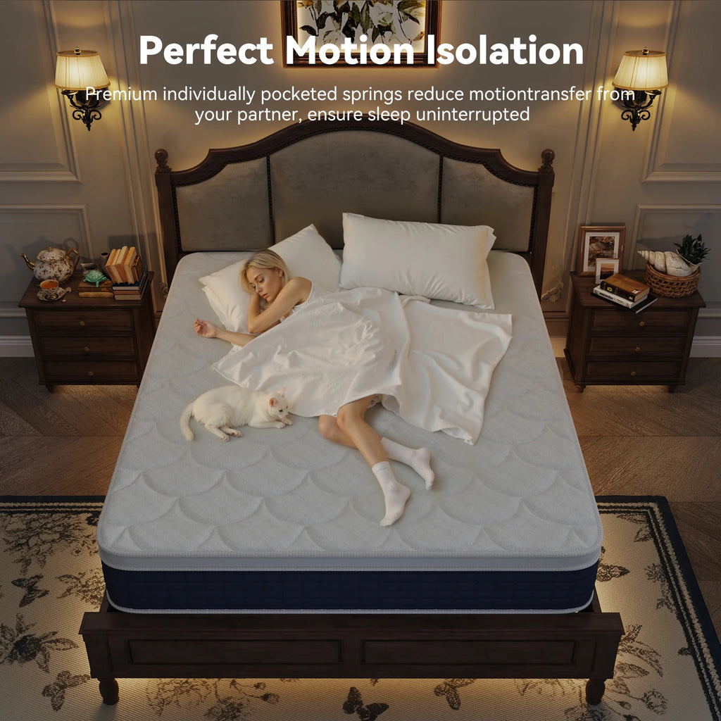 Sailvan Full Size Mattress, 12 in Memory Foam Mattress in a Box, Medium Firm Mattress Full Size with Upgrade 7 - Zone Support, Motion Isolation & Certipur - US for Pressure Relief, Black