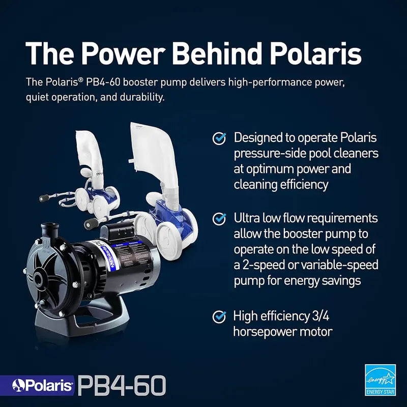 Polaris Booster Pump – 60Hz Motor for Enhanced Pool Filtration & Circulation