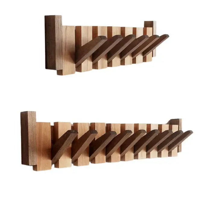 Piano-Key Wall-Mounted Coat Rack – Space-Saving Entryway Organizer