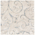 Safavieh Florida Shag SG455 6'7" x 6'7" Square Area Rug - Cream/Light Blue
