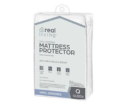 Real Living - Twin Vinyl Zippered Mattress Protector