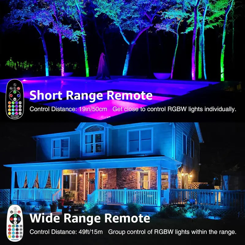 Waterproof Color-Changing LED Landscape Lighting Kit – Smart Outdoor Accent Lights