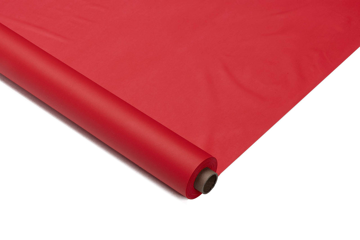 Red Plastic Table Roll