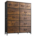 WLIVE 12-Drawer Tall Dresser for Bedroom Storage and Organization