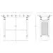 Vita Fairfield Grande Vinyl Arbor, White – 88″x32″x86.5″, Durable & Easy to Maintain, Ideal for Climbing Plants