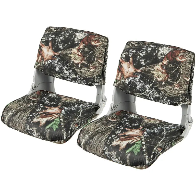 Versatile Folding Boat Seat – Low or High Back Design with Stainless Hardware & Cushioned Support