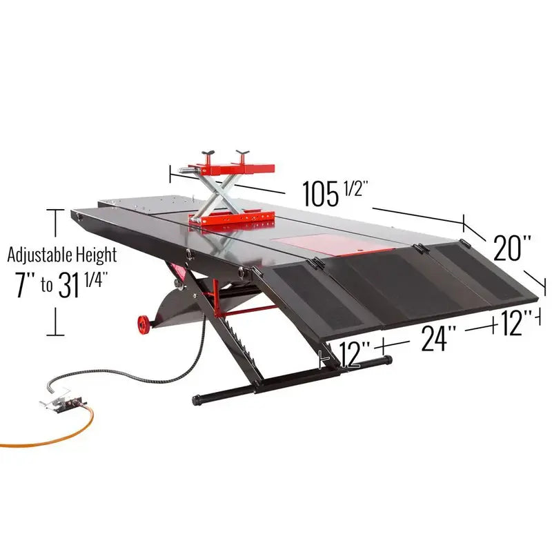 ProLift ATV Lift Table & Center Jack – Heavy-Duty Service Platform with Adjustable Height and Dual-Locking Safety Features