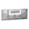 REDI2SET Wavy Glass 31-in x 11.5-in Frameless Replacement Glass Block Window in Clear | V3212DC