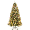 Pre-Lit Christmas Tree with 8 Light Modes – Adjustable Brightness & Timer