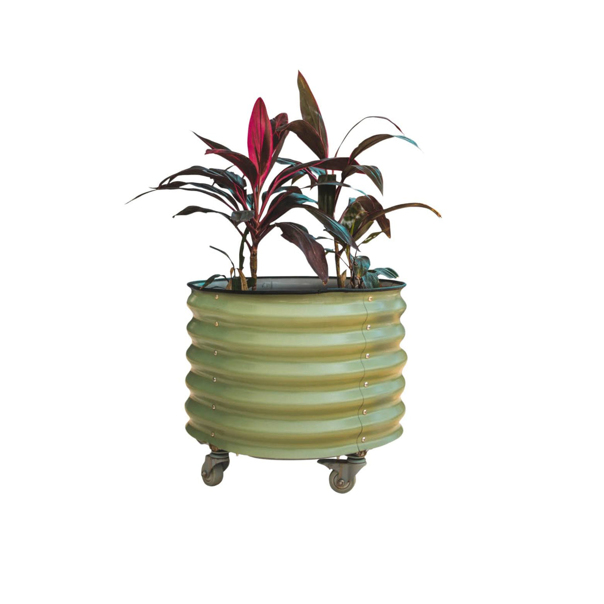 Self-Watering Rolling Planter, Olive Green / Single Pack