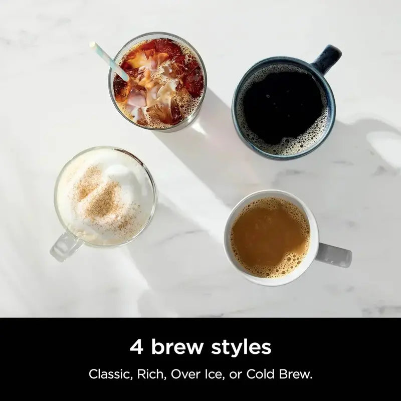 Multi-Method Hot & Iced Coffee Maker: Fast Cold Brew, 4 Brew Styles, 8 Customizable Sizes